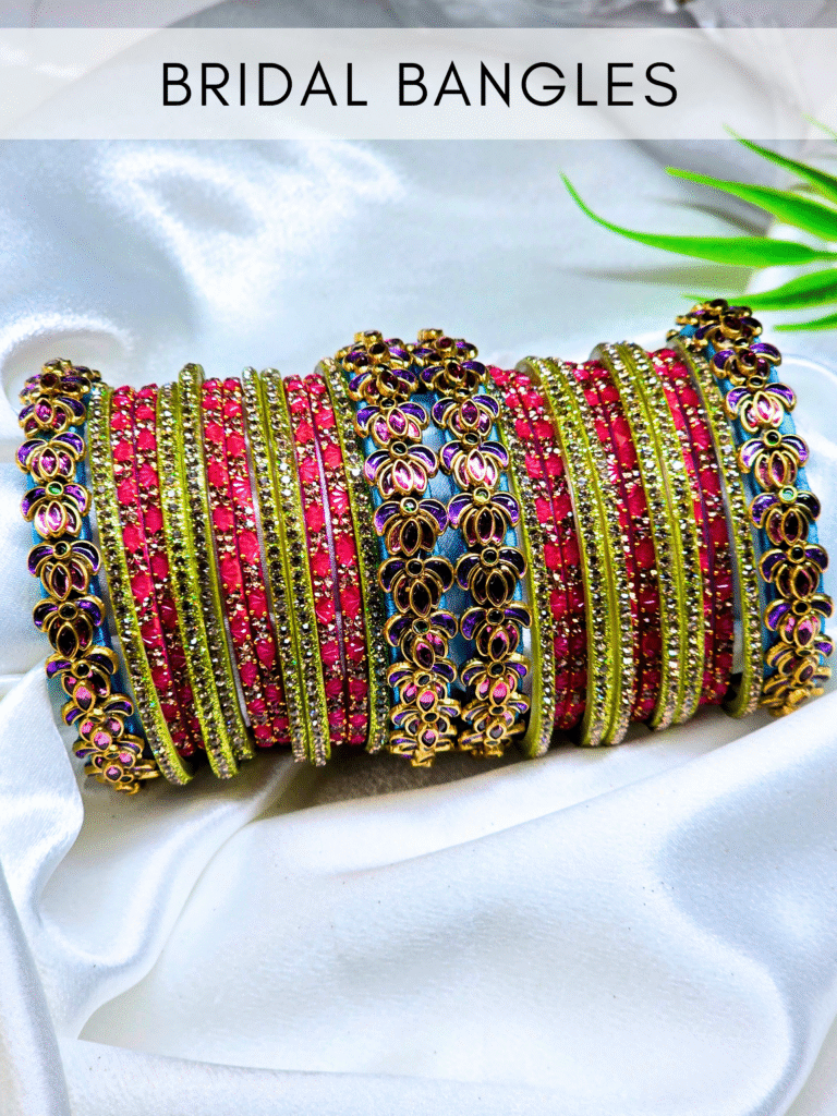 Bridal bangle set for Indian weddings
