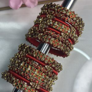 Bridal Bangles - Red Silk thread