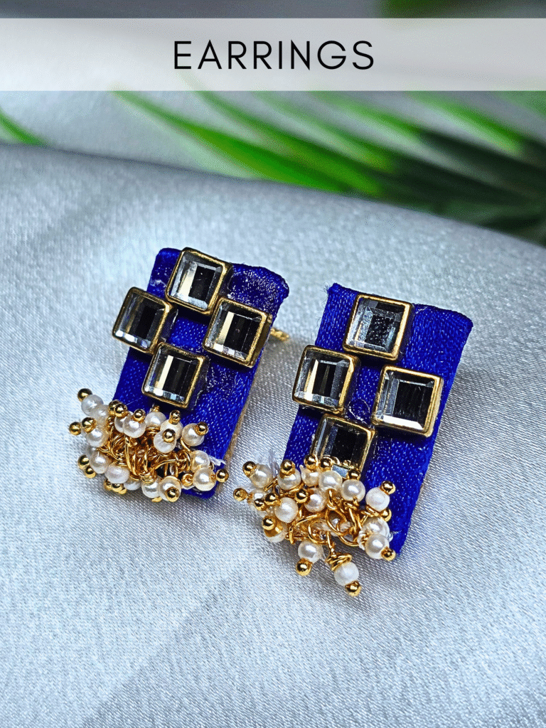 Traditional gold-plated earrings for women