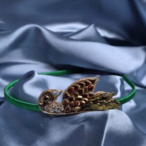 Hair bands - Green Peacock