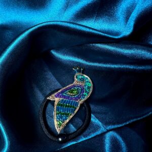 Hair tie -Peacock