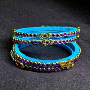 Silk Thread - Purple bangles