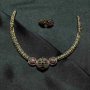 Ball gem jewellery set featuring elegant design and shimmering stones