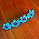 Blue hair clip with elegant design for stylish hairdos