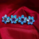 Blue hair clip for women with elegant design