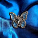 Butterfly design saree pin with elegant detailing