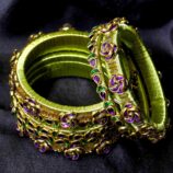 Silk Threaded Bangles in Elegant Multi-Color Design