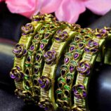 Silk Threaded Bangles in Vibrant Colors