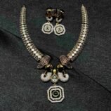Yaanai Thantham jewellery set with elephant tusk-inspired design