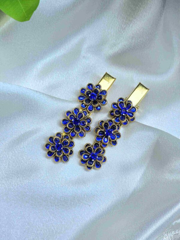 Dark Blue Hair Clip for Women – Elegant & Stylish