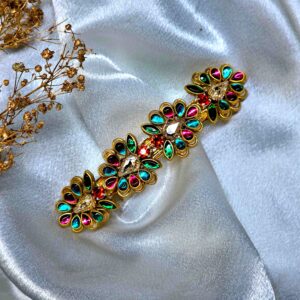 stone worked hair clip