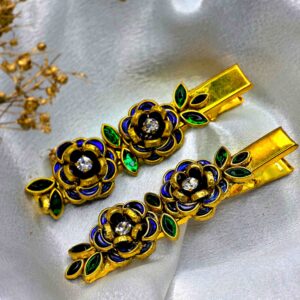 Rose flower design hair clip