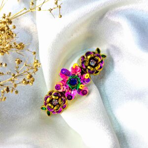 Pinkish flower hair clip