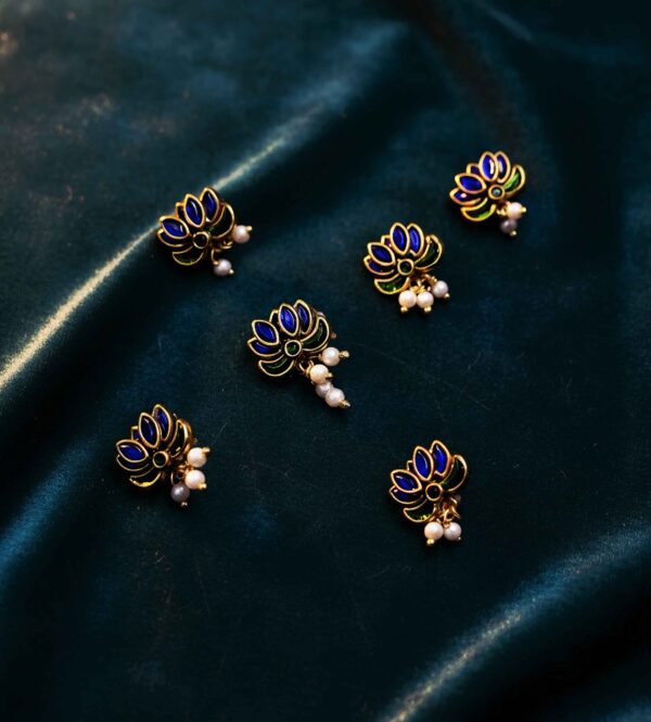 Blue Lotus Royal Hair pin (Set of 5)