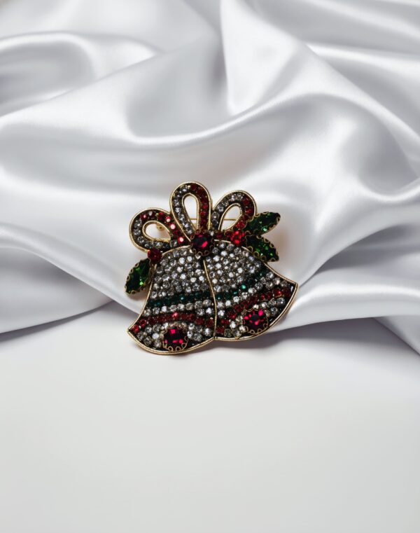 Christmas brooches bell