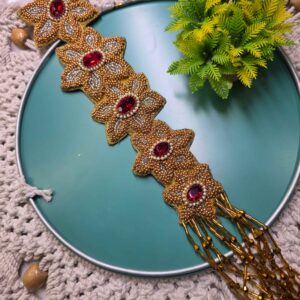 Floral Aari work Hair accessory