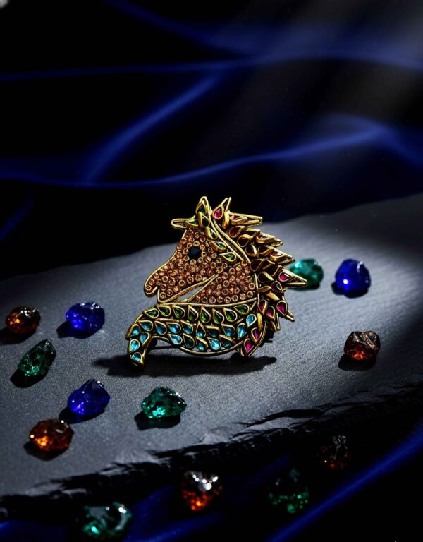 Majestic Jewel Horse Shirt Brooch Majestic Jewel Horse Shirt Brooch