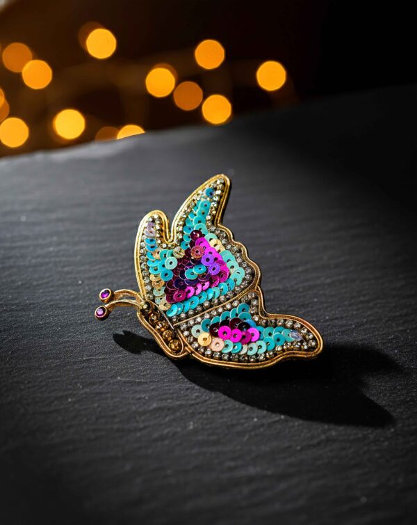 Mystic Butterfly Sparkle Hair Brooch