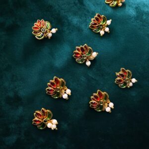 Hair Accessories - Red and Green Upin (set of 7)