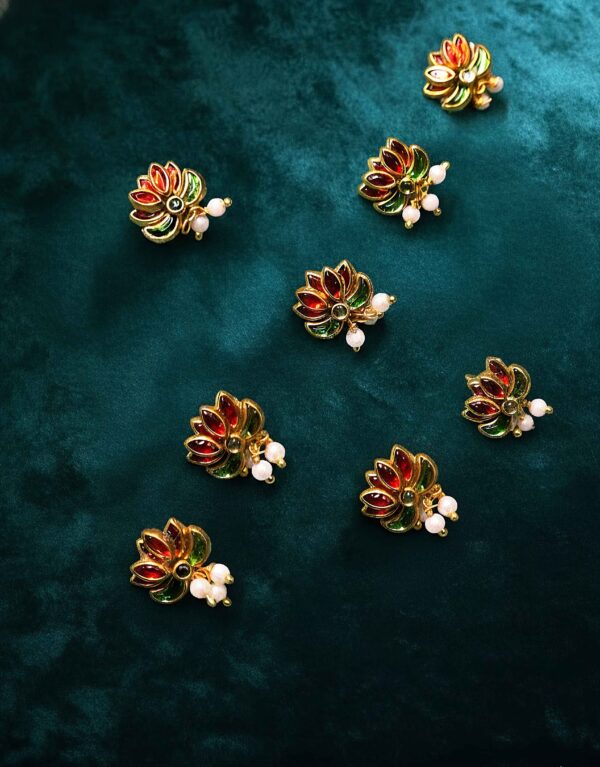 Red Lotus Royal Hair pin (Set of 5)