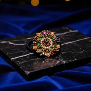 Royal Bloom Kundan Hair Band