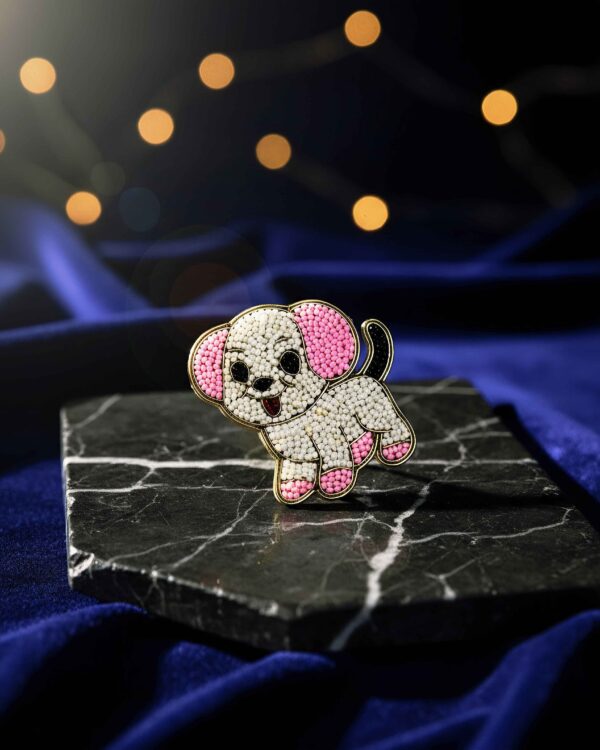 Sweet Pup Beaded Hair Brooch Sweet Pup Beaded Hair Brooch