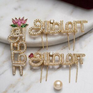 Amma with lotus Brooches
