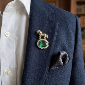 Horse Men Brooches