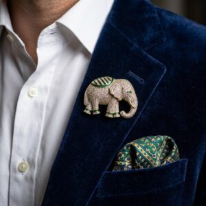 Elegant Elephant Brooches