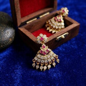 Stone Jhumka earring